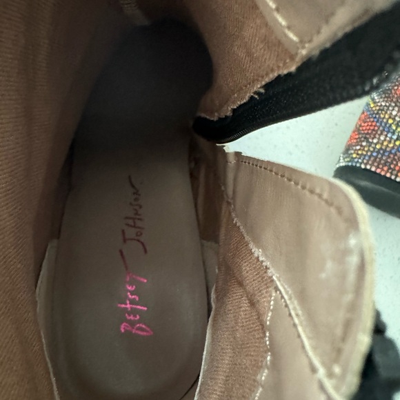 Gorgeous Betsy Johnson Black with Holiday heel booties - Picture 4 of 4